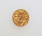 Roundel, disk with magical symbols, Gold