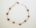 Necklace with paste beads, Gold, glass paste, Roman