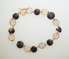 Necklace with paste beads, Gold, glass paste, Roman