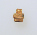 Pendant with paste bead, Gold, glass paste