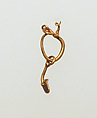 Earring with pendant, Gold