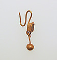 Earring-hook type with pendant, Gold, Roman
