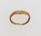 Gold ring with inscribed bezel, Gold, Roman