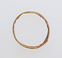 Ring with hollow hoop, Gold