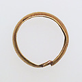 Ring with hollow hoop, Gold