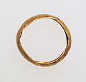 Ring with hollow hoop, Gold