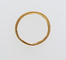 Ring with hollow hoop, Gold