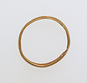 Ring with hollow hoop, Gold