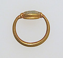 Ring with glass paste, Gold, glass paste, Roman