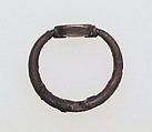Ring with scaraboid, Silver, agate