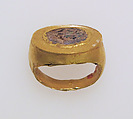 Ring with glass paste, Gold, glass paste