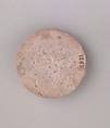 Ivory disk of a pyxis with rosette, Hippoptomus ivory, Cypriot