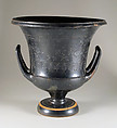 Terracotta calyx-krater (bowl for mixing wine and water), Terracotta, Greek, Boeotian