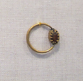 Gold swivel ring with carnelian scarab, Carnelian, gold, Etruscan