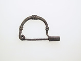 Fibula, bow-shaped, Silver, Etruscan