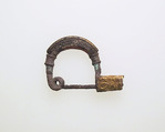 Fibula, bow-shaped, Silver, ETRUSCAN
