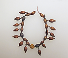Necklace with pendants, Electrum, gold, Roman
