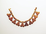 Bead pendant, with lotus flowers, Gold, Cypriot