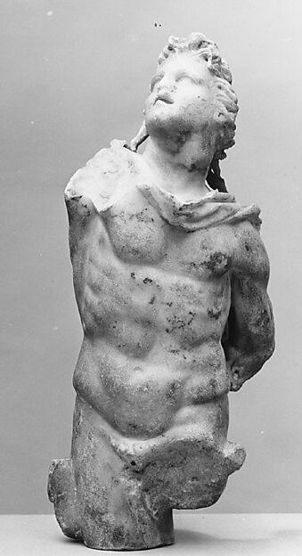 Marble statuette of a male figure with shaggy hair by an unrecorded maker, The Metropolitan Museum of Art