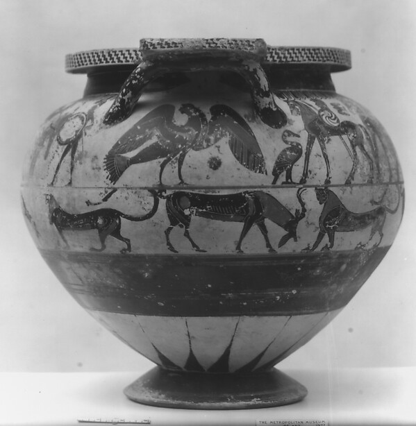 Terracotta column-krater (bowl for mixing wine and water) by Detroit Painter, The Metropolitan Museum of Art
