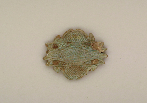 Faience Udjat eyes and papyrus clump