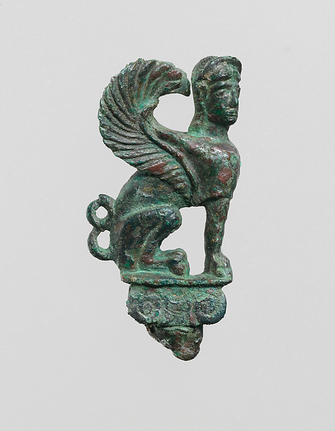 Bronze statuette of a sphinx