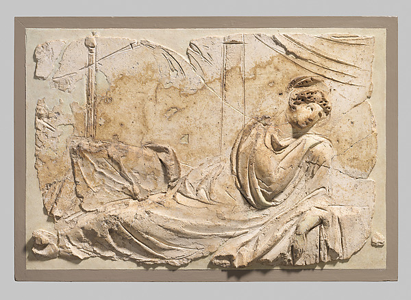 Stucco relief panel