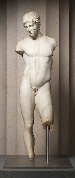 Marble statue of a youth by an unrecorded maker, The Metropolitan Museum of Art