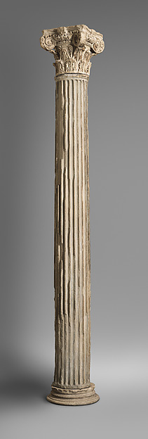 Marble column with base and capital, ca. 117–138 CE