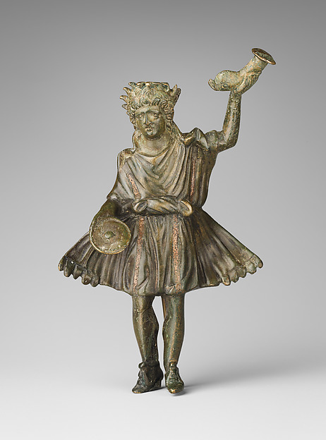 Bronze statuette of a Lar