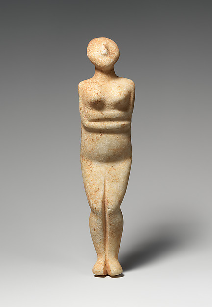 Marble female figure, 2700–2600 BCE