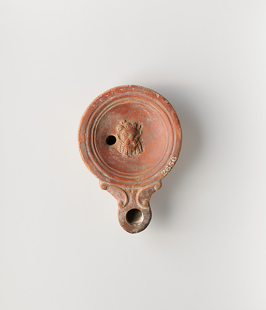 Terracotta oil lamp by an unrecorded maker, The Metropolitan Museum of Art