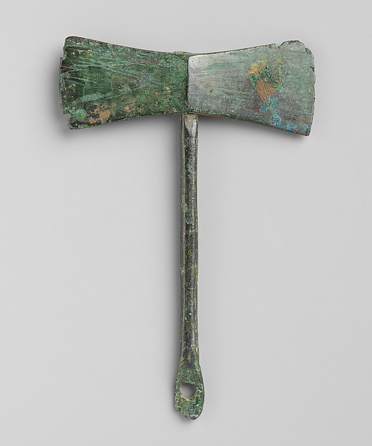 Bronze double-ax by an unrecorded maker, The Metropolitan Museum of Art