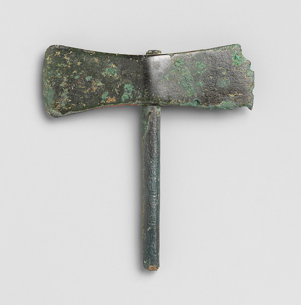 Bronze double-ax by an unrecorded maker, The Metropolitan Museum of Art