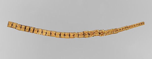 Gold necklace by an unrecorded maker, The Metropolitan Museum of Art