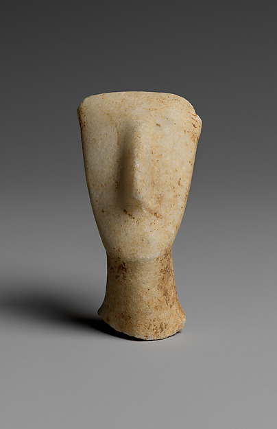 Head and neck from a marble figure, 2700–2300 B.C