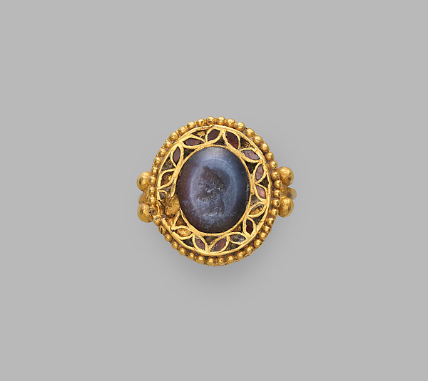 Intaglio in ring