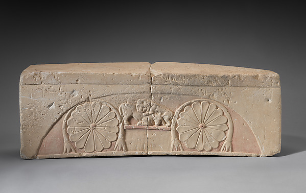Limestone footstool