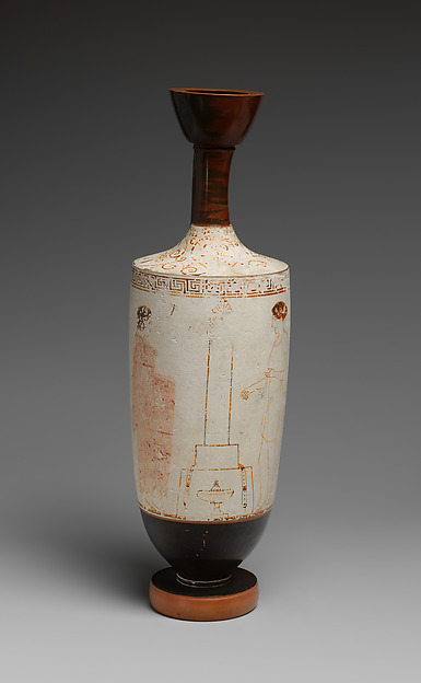 Terracotta lekythos (oil flask)