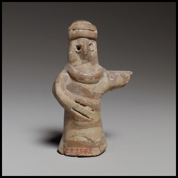 Terracotta standing human figure, ca. 1725–1450 BCE