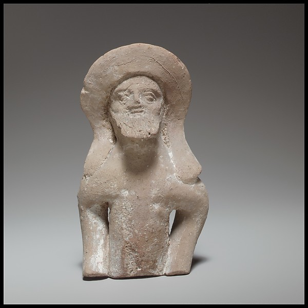 Terracotta statuette fragment of a male votary by an unrecorded maker, The Metropolitan Museum of Art