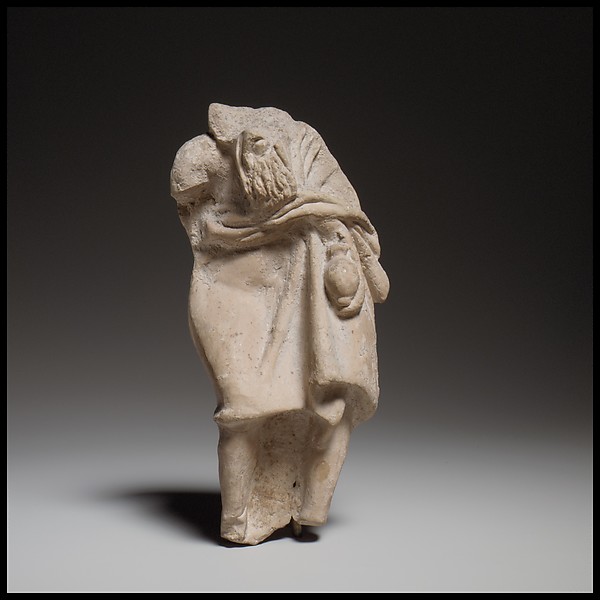Terracotta comic figurine, late 4th–3rd century BCE