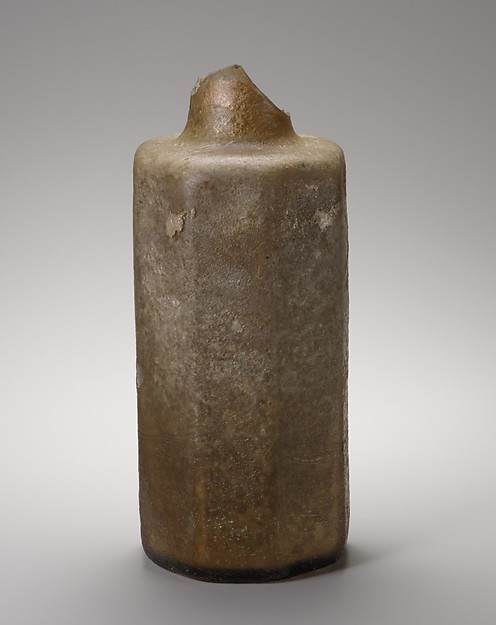 Glass octagonal bottle by an unrecorded maker, The Metropolitan Museum of Art