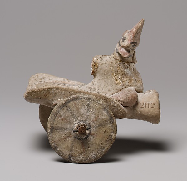 Model of a cart with a human figure by an unrecorded maker, The Metropolitan Museum of Art