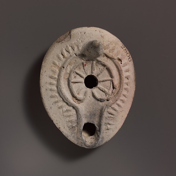 Terracotta oil lamp by an unrecorded maker, The Metropolitan Museum of Art