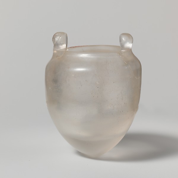Rock-crystal ovoid vessel with wide mouth by an unrecorded maker, The Metropolitan Museum of Art
