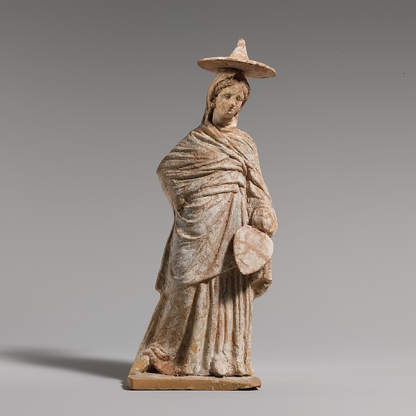 Terracotta statuette of a woman by an unrecorded maker, The Metropolitan Museum of Art