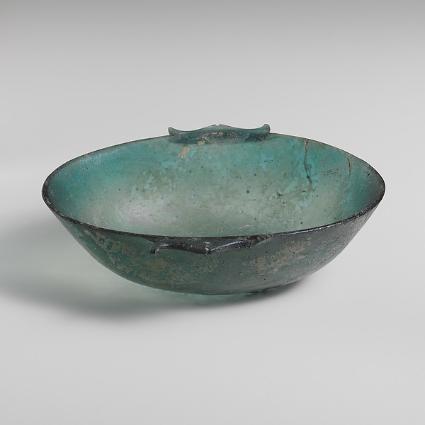 Glass oval bowl by an unrecorded maker, The Metropolitan Museum of Art