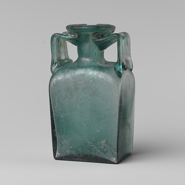 Glass rectangular bottle by an unrecorded maker, The Metropolitan Museum of Art