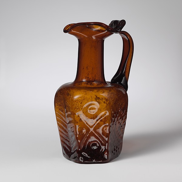 Glass hexagonal jug by an unrecorded maker, The Metropolitan Museum of Art